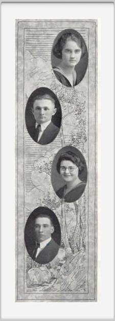 Class of 1922 - Page 1 - Neva Harris, Virgil Haas, Katharen Akers, Paul Brenner