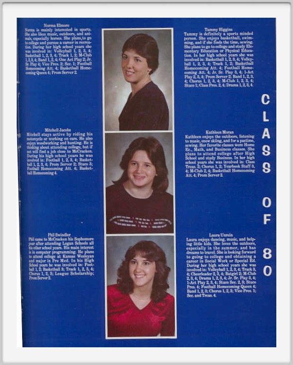 Class of 1980 - Page 2 - Tammy Higgins, Kathleen Moran, Laura Unrein