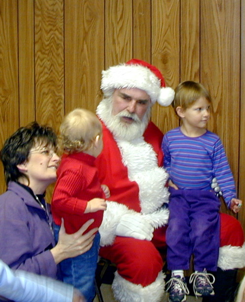 This picture is a Grandmother, Deb Derr Rogers and her grandchildren Zoe & Lexi Anderson