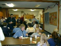 Following the services in the church, a fellowship was held in the Hall.

The event was promoted by Sister Martina Stegman of Liebenhaus in Liebenthal, Kansas