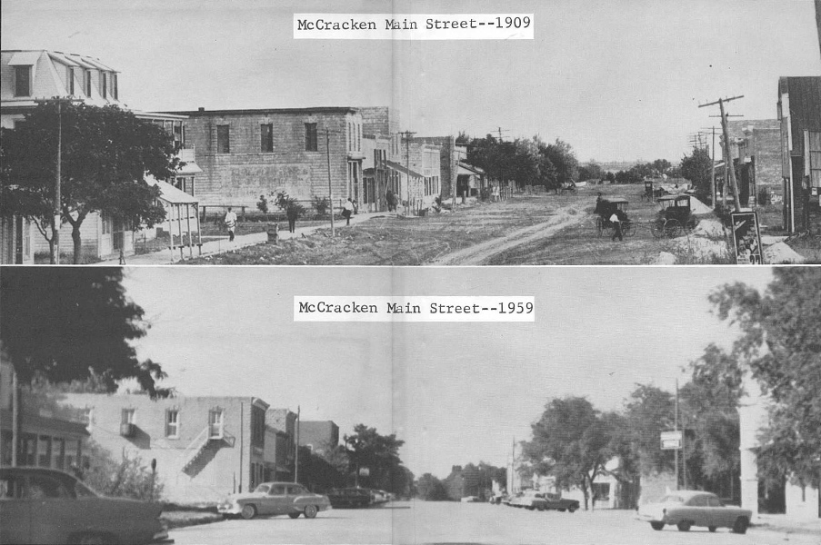 McCracken Main Street 1909 & 1959