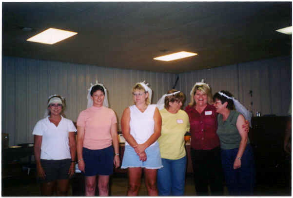 Left to right, Kayla Higgins Tacha, Janet Conner Miller, Sandy Jacobs, Betty Moran Burgardt, Rosemary Rues Diehl, Deb Derr Rogers.