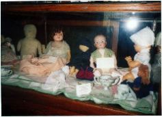 Dolls owned by Tot Wilson, Shirley Higgins, Ruth Yawger, Machree Jones are some that were displayed at the museum.