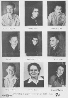 Juniors in 1953 Those who didn't graduate were Maurice Higgins and Joe Jennings. Violet Meats was a teacher.