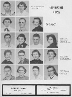 Sophomores 1956 Gary Sam Oller, Perry J. Irvin, Billy Wierman, Carla Rodeman did not graduate