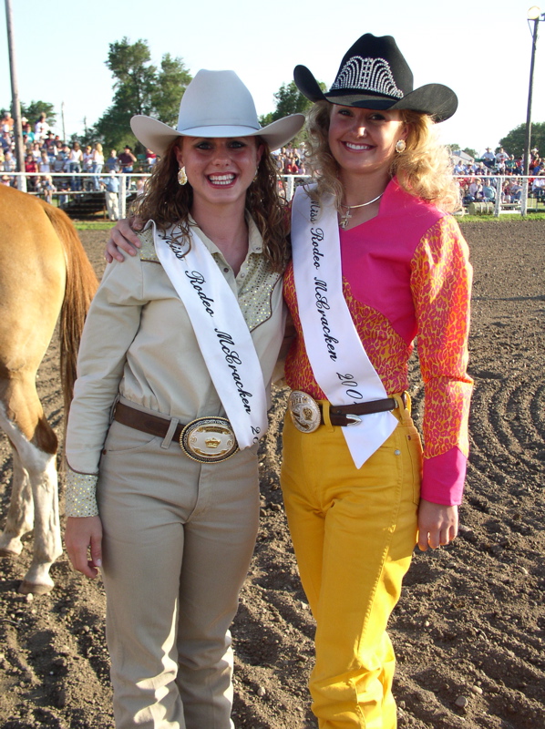 Miss Rodeo McCracken 2004 Amy Wilson   Miss Rodeo McCracken 2003 Jodi Mermis