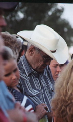 Julius Unrein and granddaughter at the McCracken Rodeo