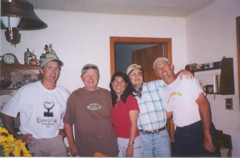 Chuck Higgins, Frank Foster, Sara Foster, Bob Foster and Jerry Higgins