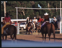 Jack Wilson and Allen McCloy in the Rodeo grounds