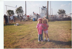 After a successful ride on the sheep, prizes included a bandana and pin