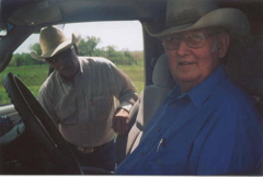 Allan McCloy, Rodeo Contractor and Jack Wilson rode the pickup during the second half of the trail ride.