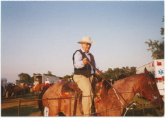 Jack Wilson patrolling the rodeo grounds