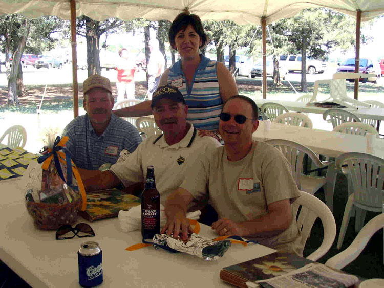 1980 classmates  Tammy Higgins Irvin, Dale Elias, Mitch Jacobs and Craig Stull