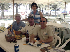 1980 classmates Tammy Higgins Irvin, Dale Elias, Mitch Jacobs and Craig Stull