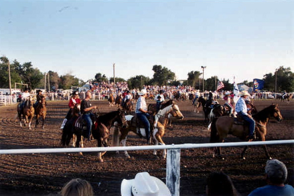 Grand march at opening ceremonies