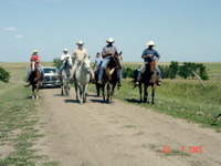 Jack Wilson leading the 2005 Trail Ride